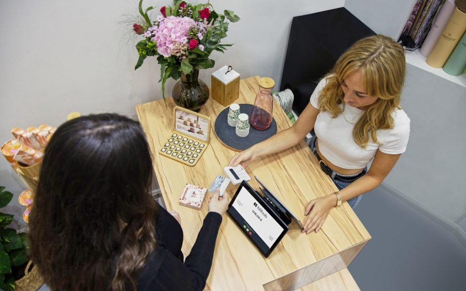 Teya card terminal in an independent shop